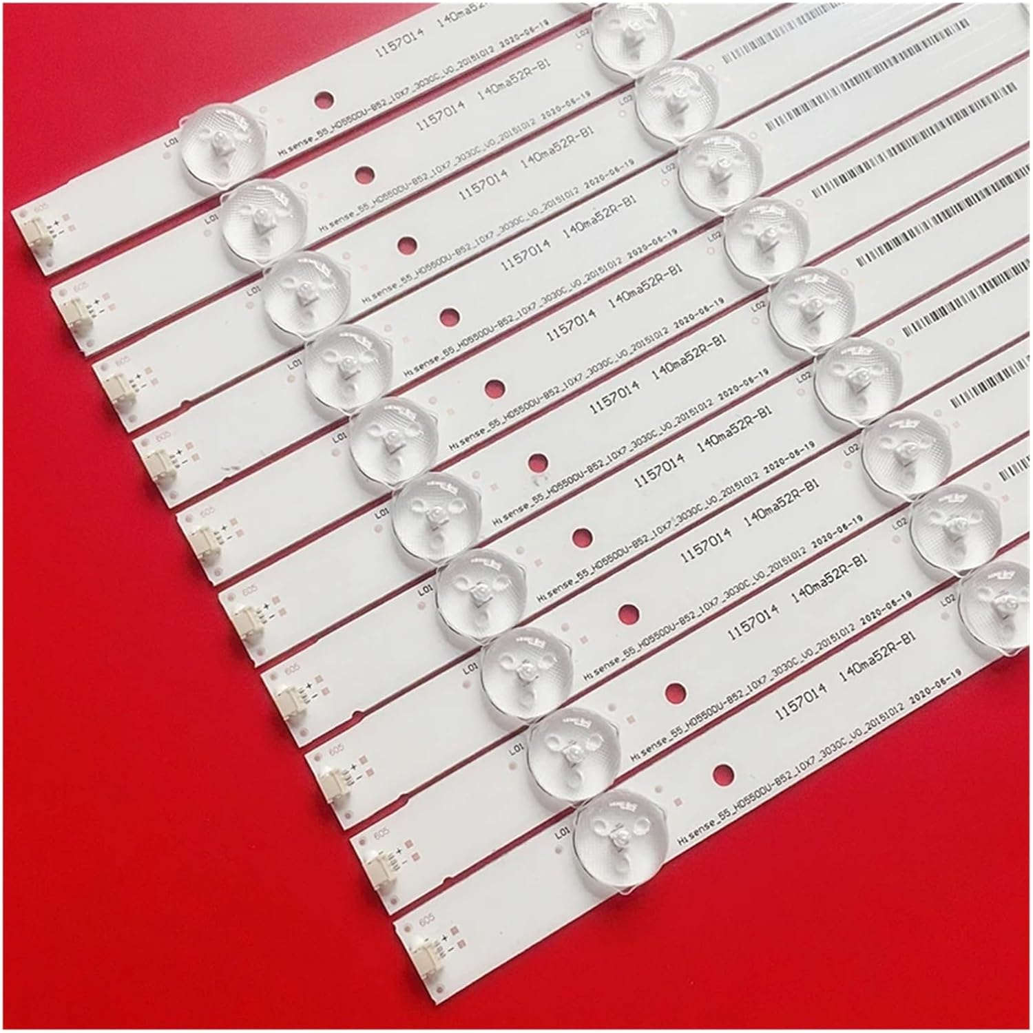 Original LED Backlight Array 55 TV H55MEC3050 H55M3300 55K3300UW 55H8C HD550DU-B52S1 55 HD550DU B52 10X7 3030C V0 image number 2