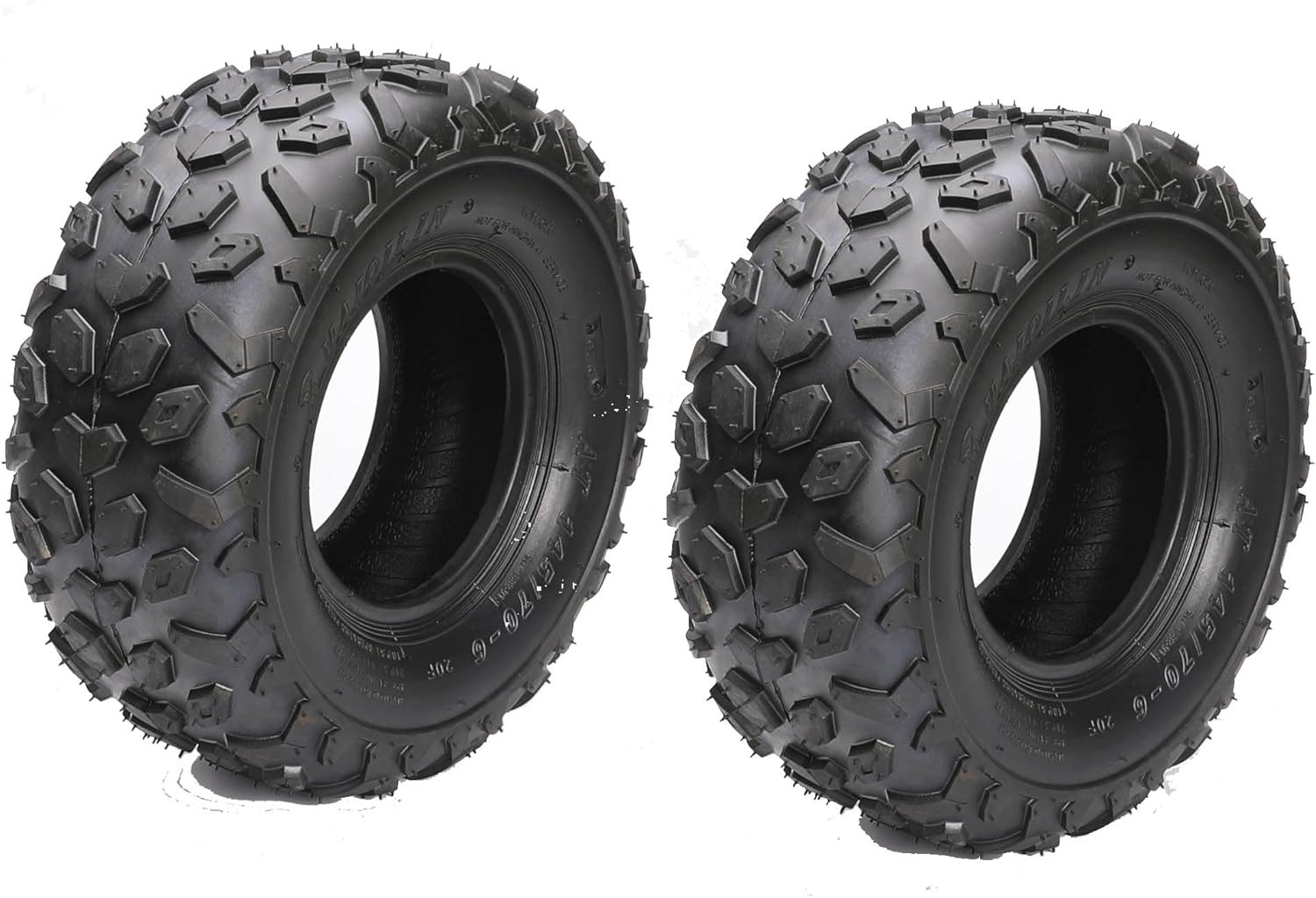 YC Yier 145/70-6 ATV UTV 145/70X6 All Terrain Tire 4PR Tubeless 145X70X6 for Coleman CC100X Ct100U Baja Dirt Bug Doodle Bug DB30 Mini Bike Kazuma Roketa 110Cc 125Cc ATV Quad Go Kart Taotao (1Pc) image number 2