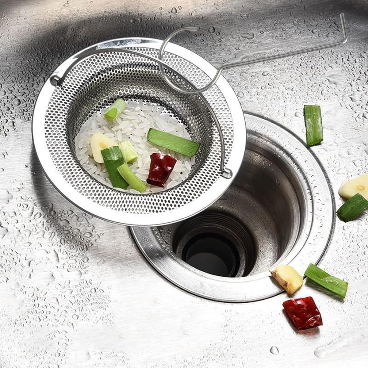 WADY 5Pcs Stainless Steel Drain Key Lifting Hook for Grate Cleaning in Kitchen, Bathroom, Shower (5)