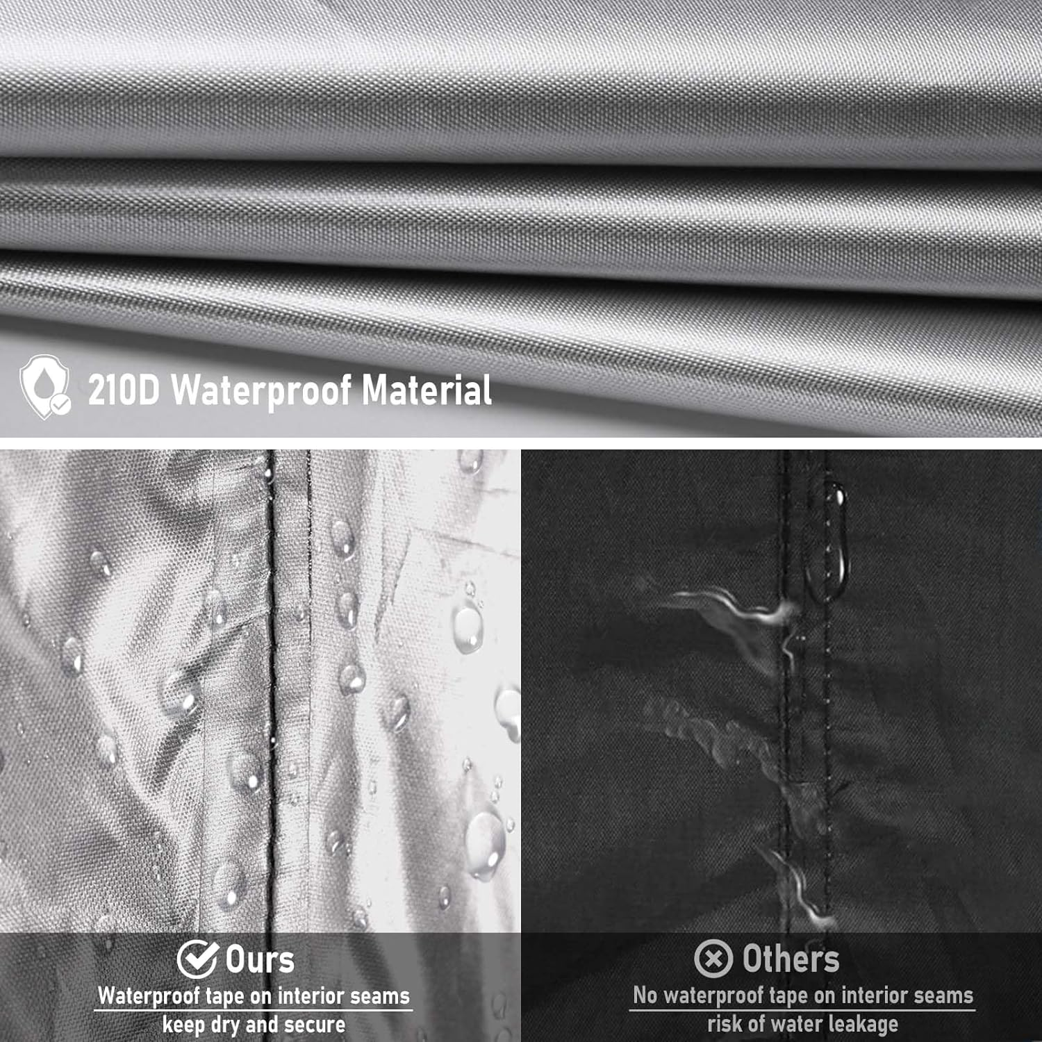 Souke Sports Bike Cover Outdoor Waterproof Bicycle Tent 210D with Storage Bag for Mountain Road Electric Bike, 78.8 X 27.58 X 43.34 Inches image number 1