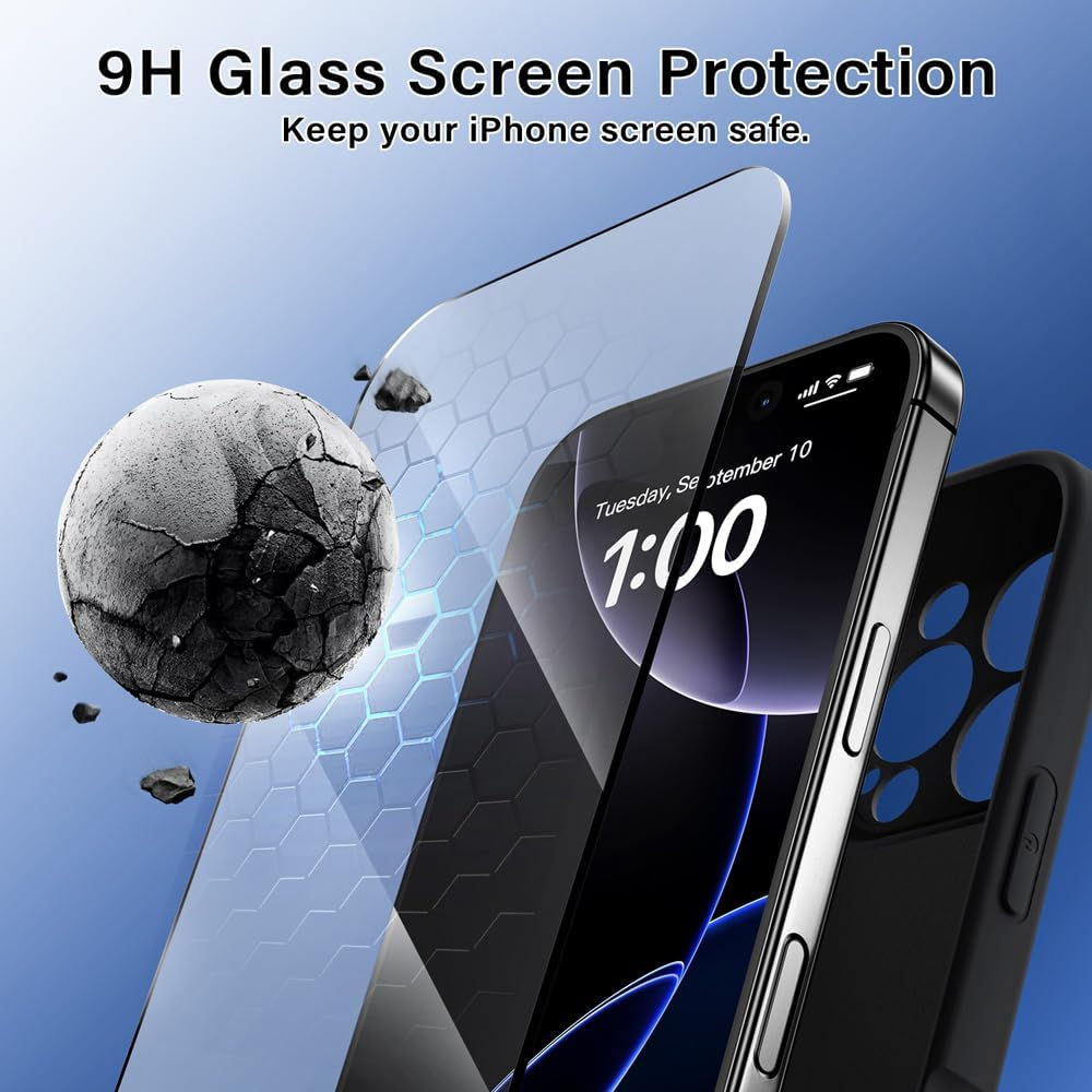 YUXING Case Compatible with Oppo Find X9 Pro 5G for Magsafe, Shockproof Silicone Case, Slim Full Protection Magnetic Mobile Phone Case, Black image number 4