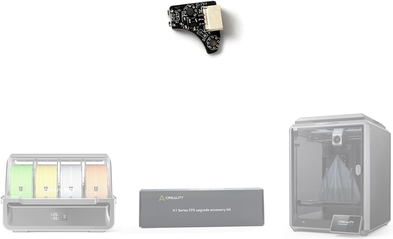Creality Official K1 Series CFS Upgrade Accessory Kit, Enable Multi-Color 3D Printing with CFS Filament System, Compatible with K1 Max, K1C, K1, K1 SE 3D Printers