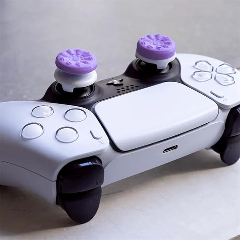 FPS Freek Galaxy Purple for Playstation 4 (PS4) and Playstation 5 (PS5), Performance Thumbsticks, 3D Texture Thumb Grip Stick Joystick Thumbstick, Thumbstick Extender for PS5 (Purple) - Purple image number 2