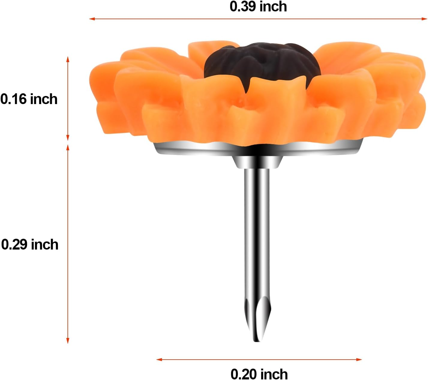 40Pcs Push Pins, Thumb Tacks for Bulletin Board, Flower Decorative Pins and Tacks, Cork Board Thumbtacks, Cute Thumbtack for Office Decorative - Multicolor image number 7