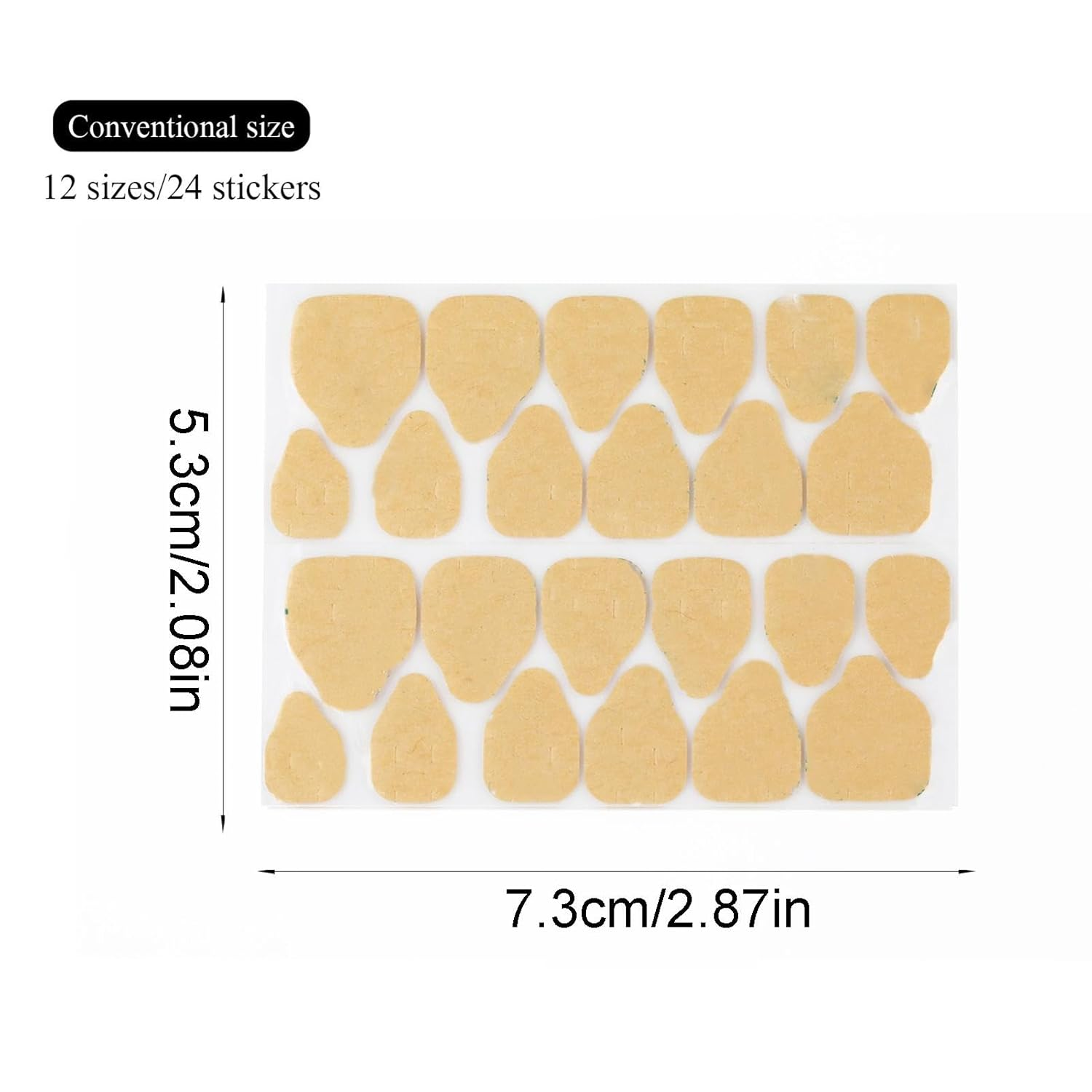 Esncddym Nail Adhesive for Press on Nails - (1 Sheet) Adhesive Jelly Sticky Tabs - Press on Nail Stickers, Long Lasting Double Sided Nail Glue for Nail Tip Press on Nails image number 5