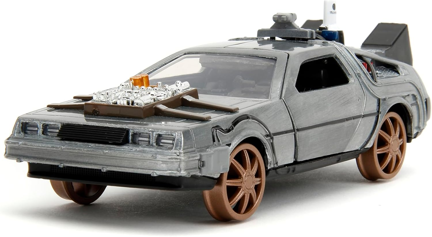 Back to the Future Part III 1:32 Time Machine Rail Wheels Die-Cast Car, Toys for Kids and Adults image number 6