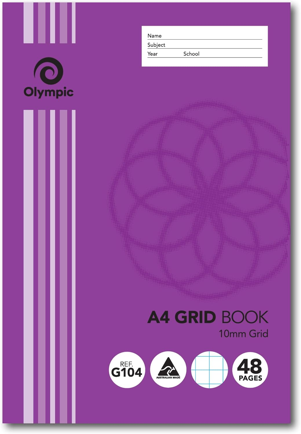 Olympic, Grid Book A4, 10Mm, 48 Pages, Ideal for Graphing and Technical Drawings image number 1