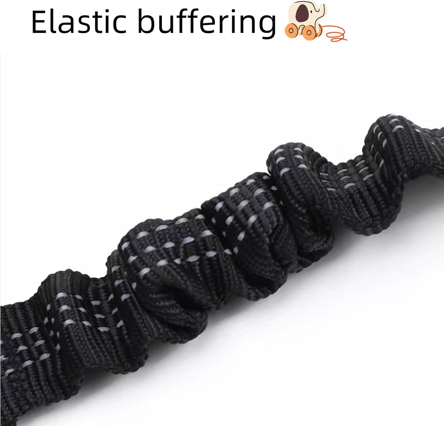 Double Dog Lead for Walking 2 Dogs No Tangle 360&deg; Swivel Reflective Dual Leash with Double Clip for Dogs image number 2