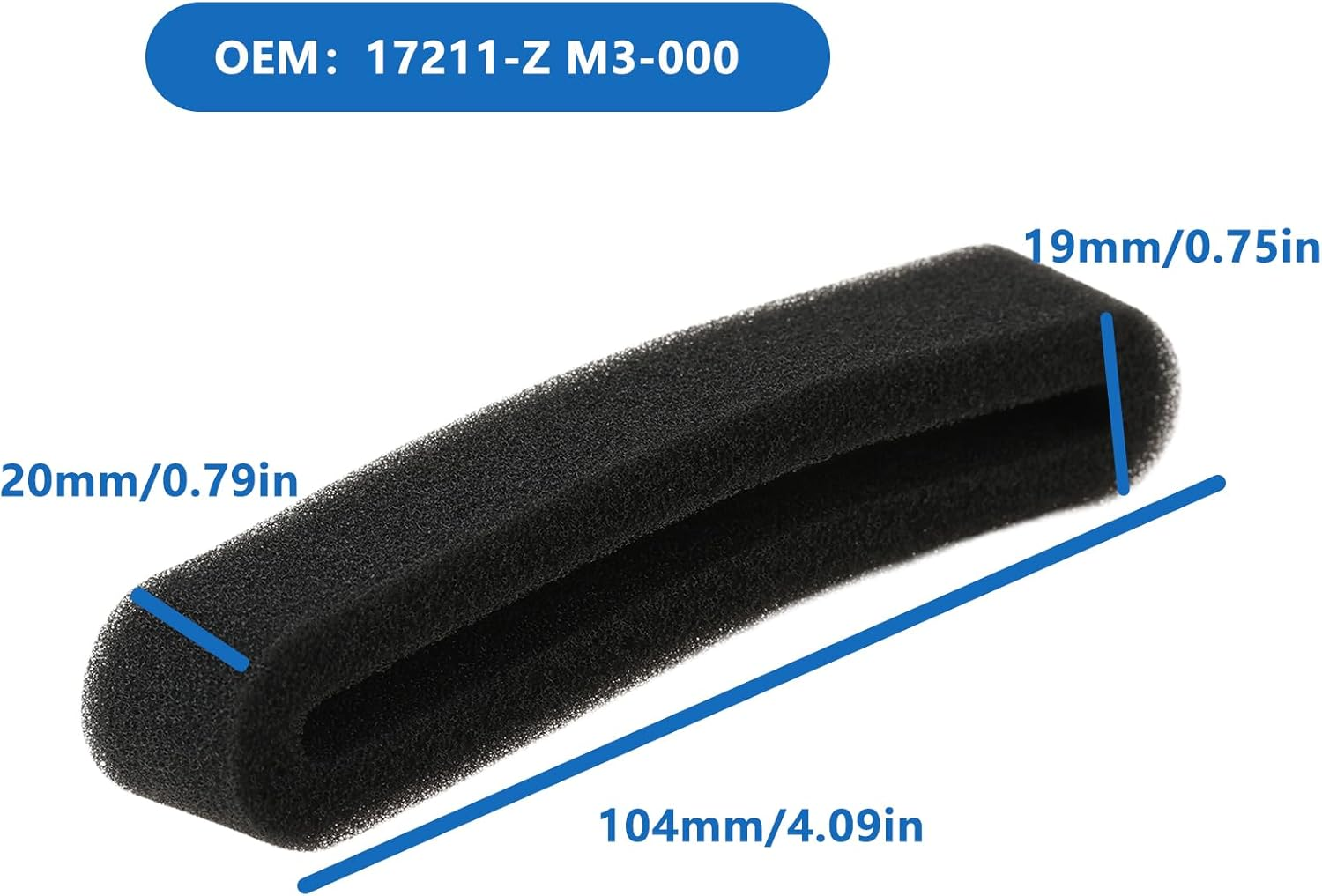 Emagtech 2 Pcs Lawn Mower Engine Air Filter Compatible with Honda GX22 GX31 image number 4