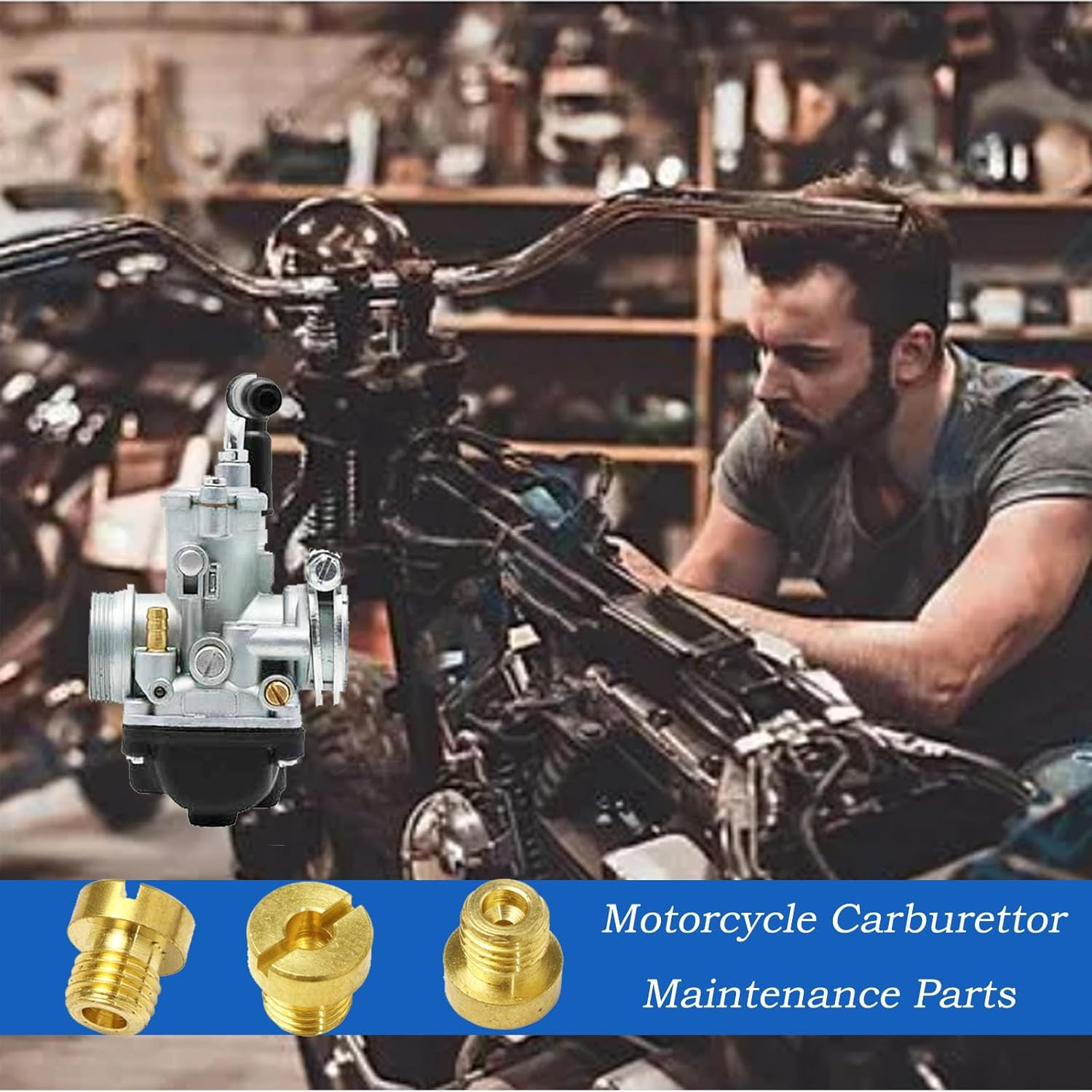 Dellorto Main Jet Replacement, 15 Pcs Carburetor Main Jets, M6 Main Jets Kit(75‑110) for Dellorto Carburetor PHBG PHBH PHBL FRD PHF VHB VHSH Injector Nozzle, Make You Feel from Motor Vehicles image number 4