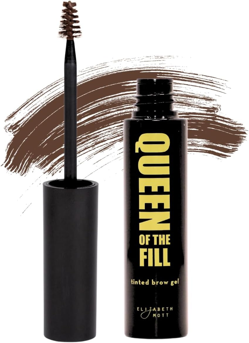 Elizabeth Mott Queen of the Fill Tinted Eyebrow Makeup Gel Cruelty Free (4G/.14Oz) Blonde