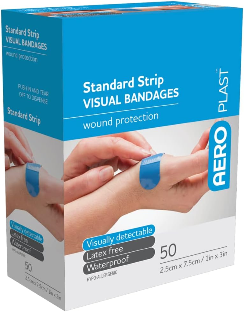 Aeroplast Premium Visual Bandages Extra Wide Plasters, Box of 50 image number 2