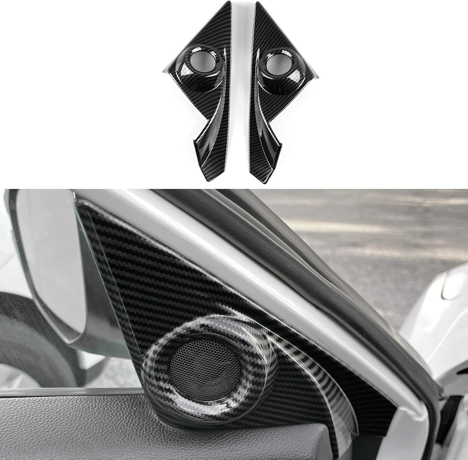 Car Carbon Fiber Gear Shift Panel Decals for 2011 2012 2013 2014 Chrysler 300 Accessories Interior Stickers