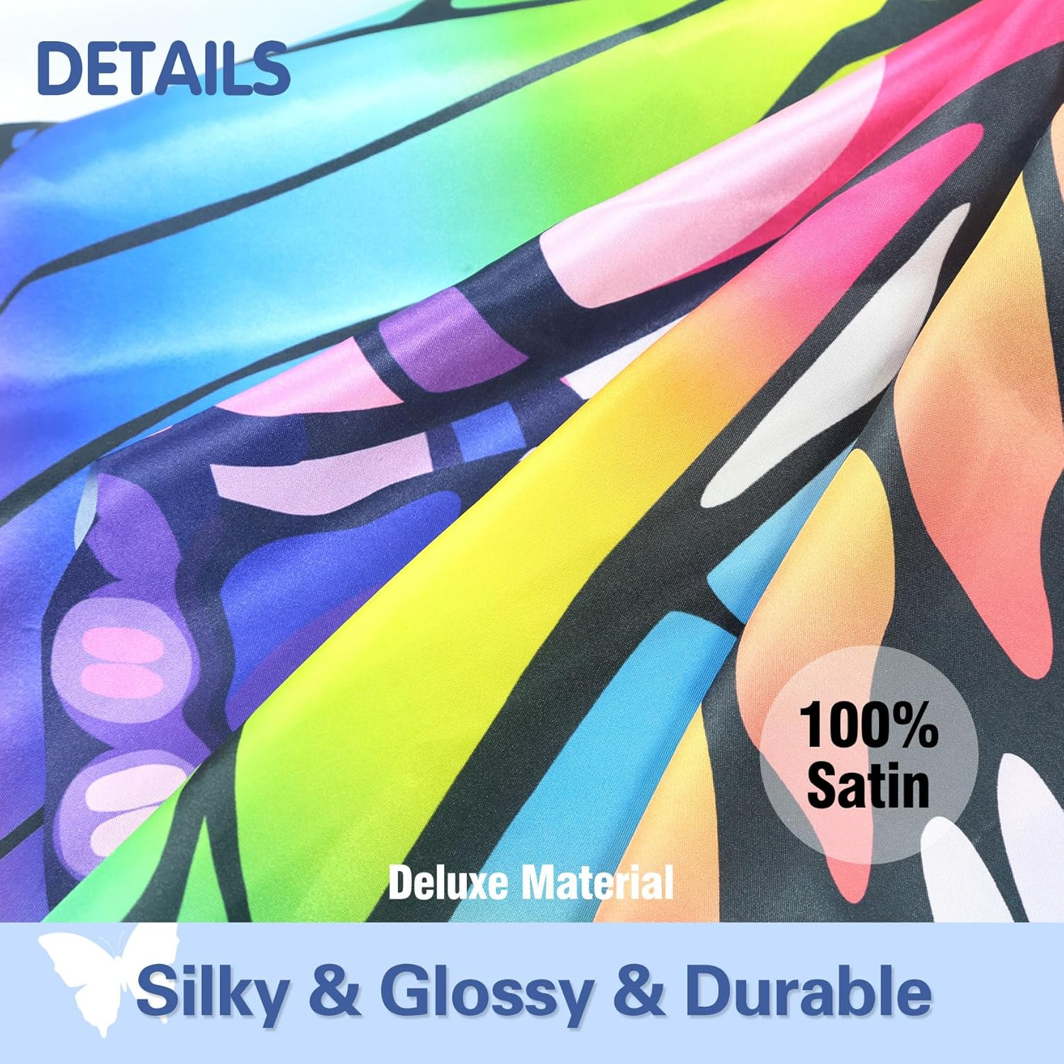 Halloween Girls Butterfly-Wings-Costume Bulk for Kids 4Pcs Butterfly Toys for Toddler Dress up for Play image number 1