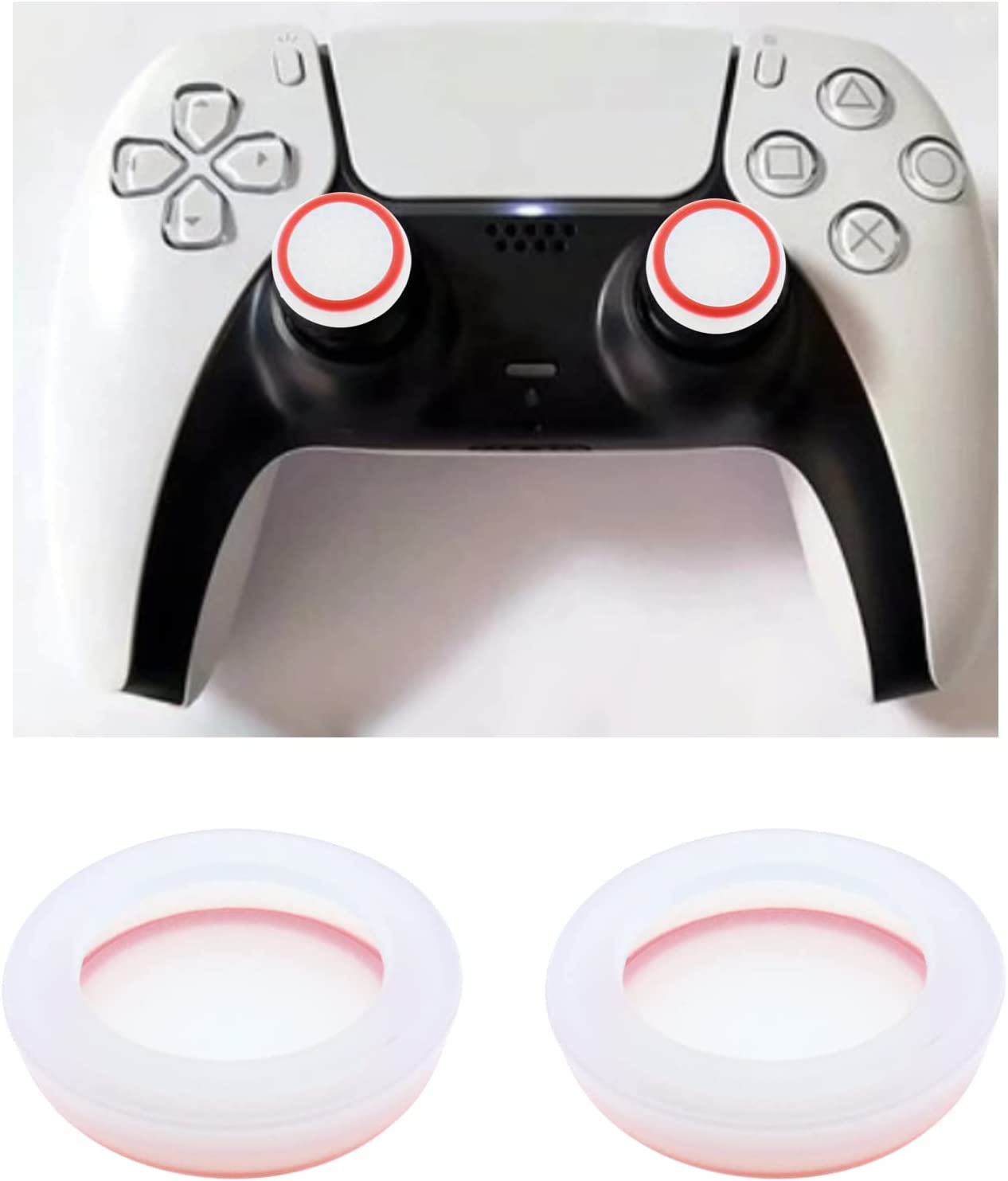 Ecsing 20Pcs Joystick Cap Replacement Compatible with PS4/PS5 Thumbstick Caps Controller Sticks Cover Joystick Protection Attachments image number 2