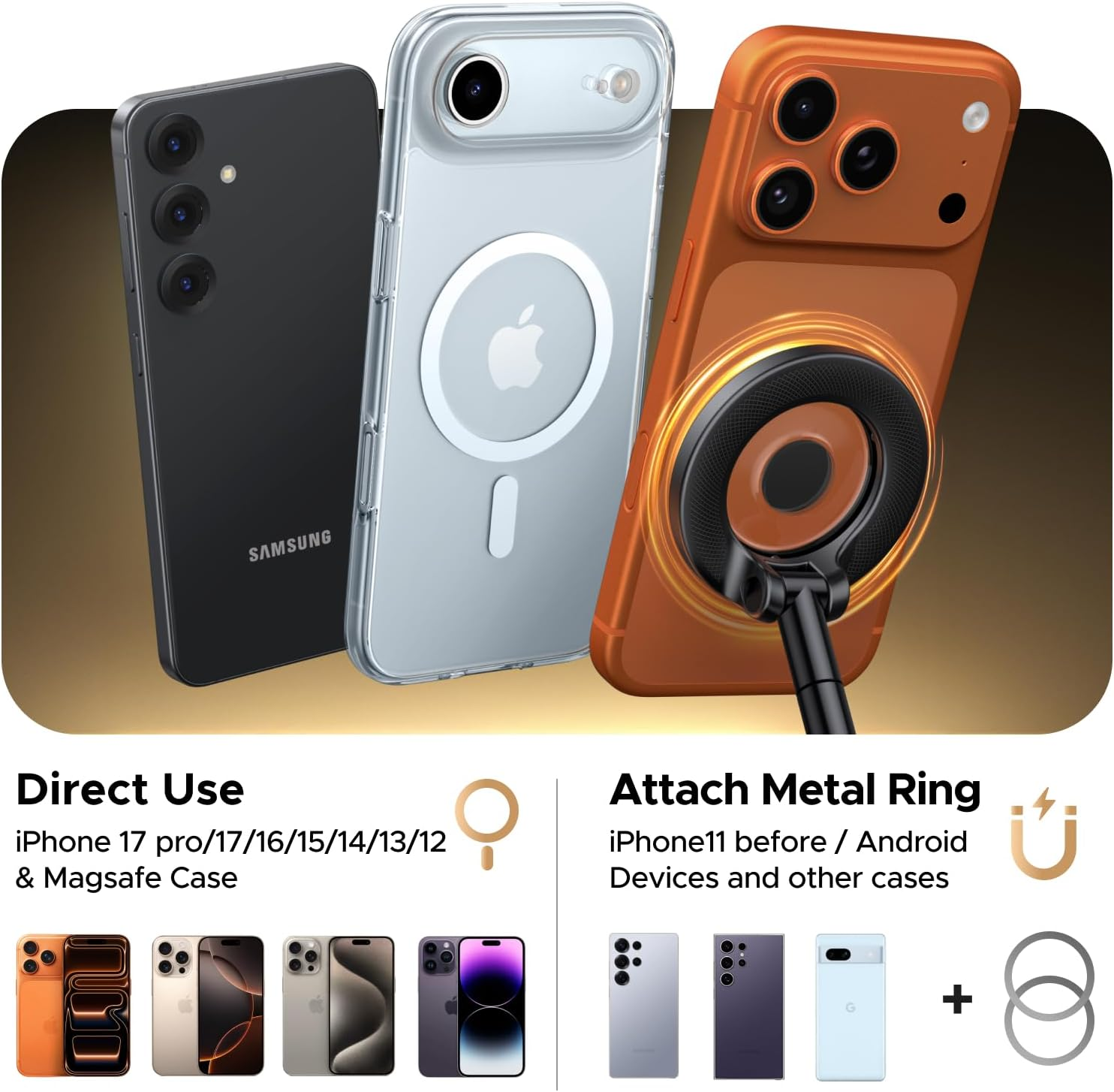 UGREEN Car Phone Mount for Magsafe [22Xn55 & 80 LBS] 2500Gf Magnetic Phone Holder Vacuum Suction with 360&deg;Rotatable Dashboard Windshield Compatible with Iphone 17 16 15 14 13 12 plus Pro Max Series image number 5