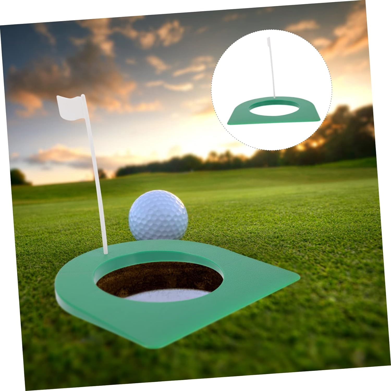 2Sets Portable Plastic Golf Putting Cup Indoor Training Aid for Skill Improvement Compact Design for Home Office Travel Use Continuous Ball Return for Uninterrupted Practice image number 3