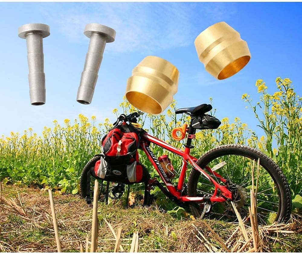 10PCS Bicycle Brake Olive and Brass Connecting Insert Kit for Shimano BH59 BH90 Bike Hydraulic Disc Brake Hose