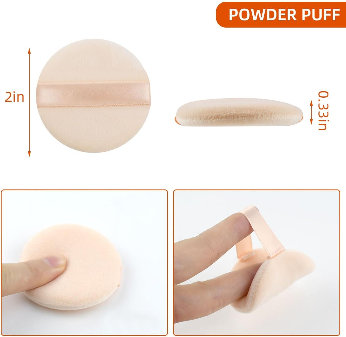 4 Pcs Powder Puffs for Makeup image number 2