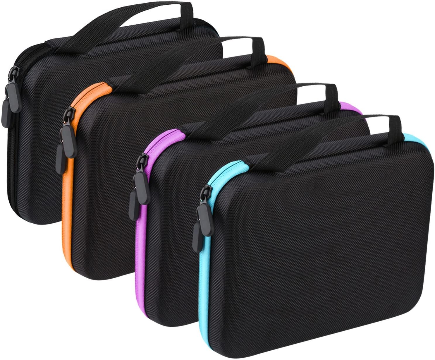 TREETDOBV 63 Slots Essential Oil Storage,Portable Aromatherapy Essential Oil Travel Protect Storage Bag Case Box Organizer for 1Ml, 2Ml, 3Ml Bottles Travel Storage Organizer Bag (Black) image number 5