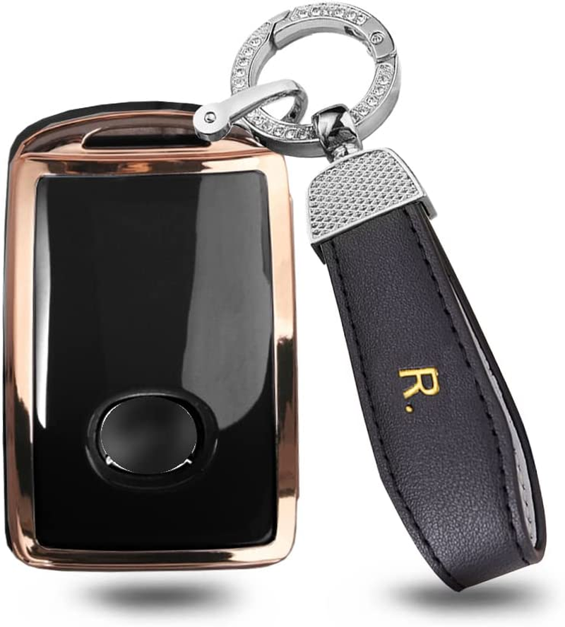 Ontto Car Key Fob Cover Fit for Mazda 3 CX-30 CX-5 CX-9 Mazda 3 Sedan 2019 2020 Smart Key Case 3 Buttons Keyless Entry TPU Key Shell Key Holder Keychain Accessories Green