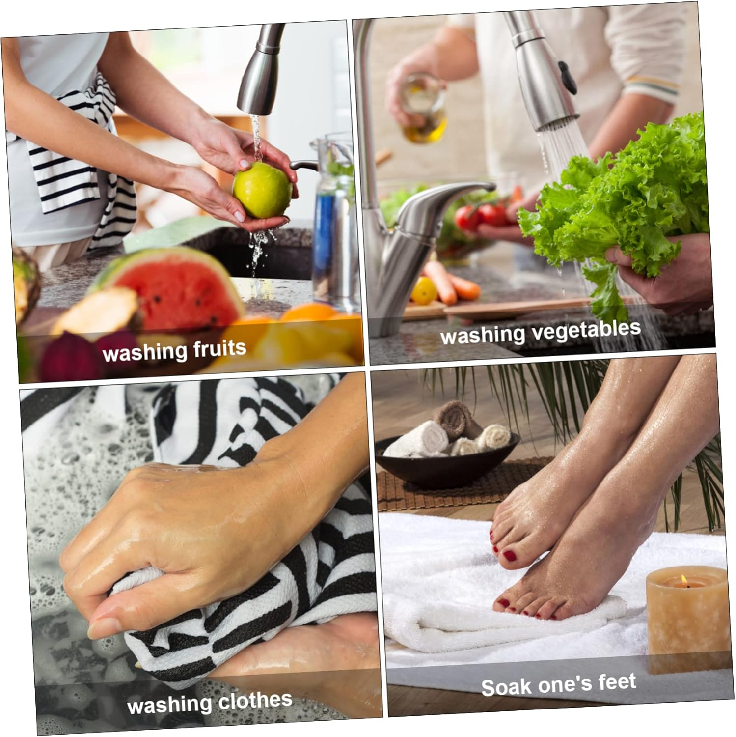 Healeved Foot Basin Portable Folding Water Basin for Camping Travel Outdoor Use Multi-Use Soaking Tub for Washing Hands Dishes Laundry Space-Saving Design image number 1