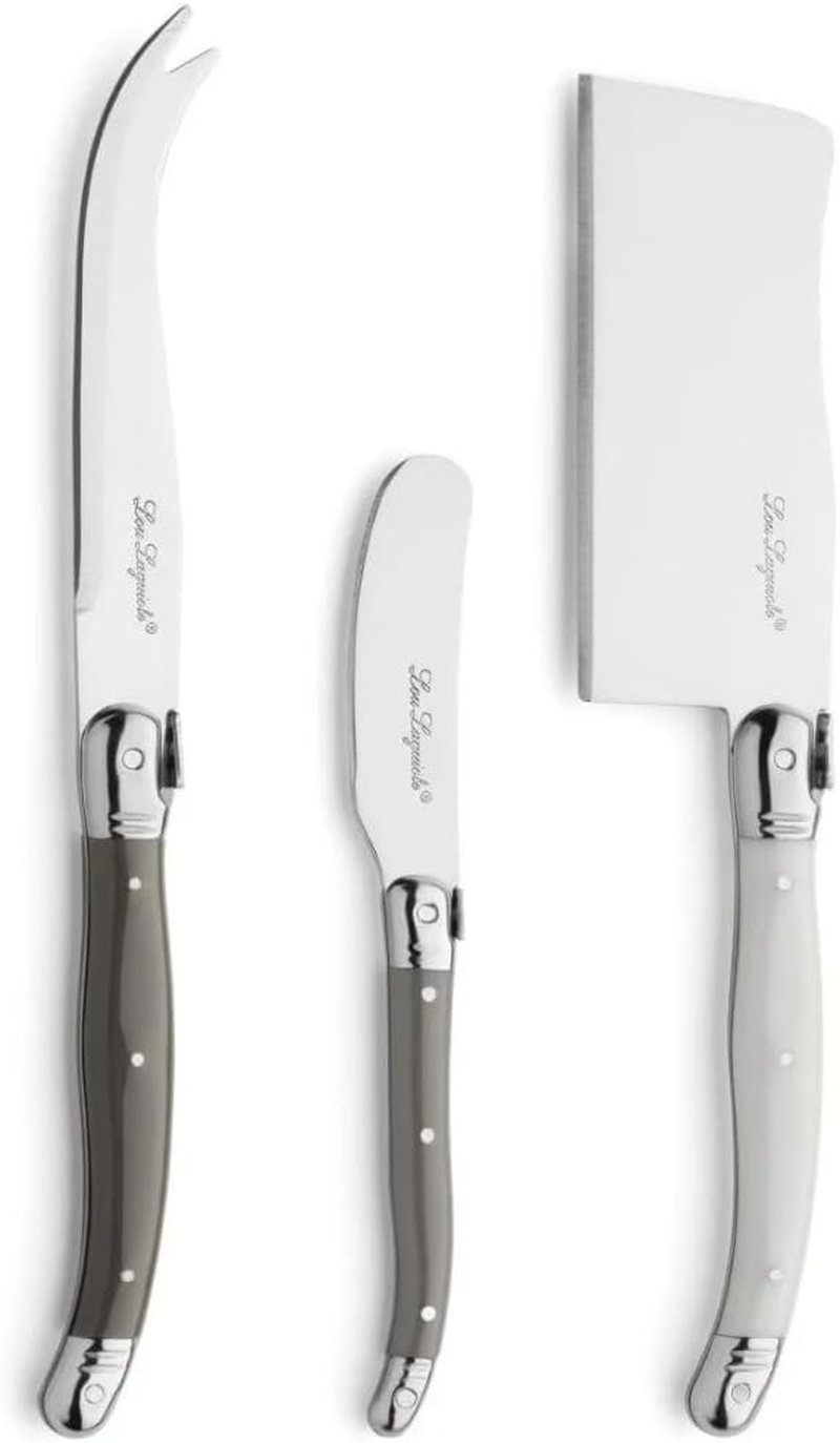 Laguiole Cheese Knife/Set of 3 / Stainless Steel/Silver Coloured Knives/Polypropylene Handles/Dishwasher Safe image number 6