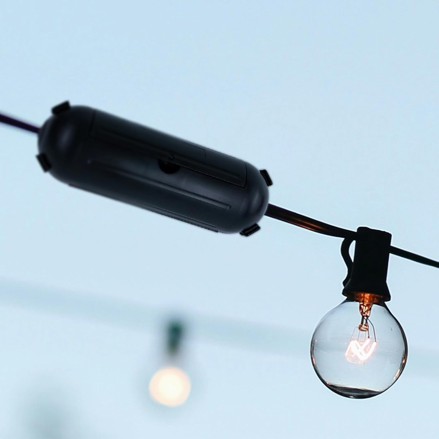 EP 3 Pack Extension Cord Safety Cover - Indoor Outdoor Waterproof Seal Housing for AWG 12/14/16 Cords - Protect Holiday String Lights, Plugs, and Wires - Black image number 1