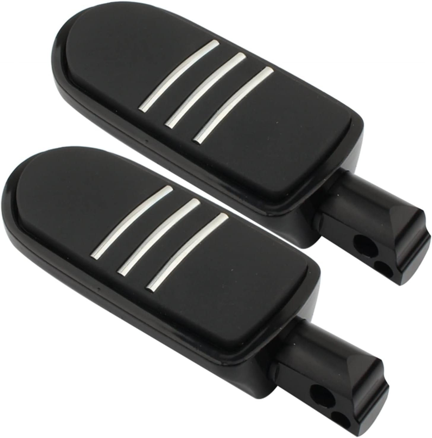 TRUSTTWO Motorcycle Driver Passenger Front/Rear CNC Compatible with Harley Softail Fat Bob Breakout Street Bob 2018-2021 the New (Color : E Front Black) image number 1