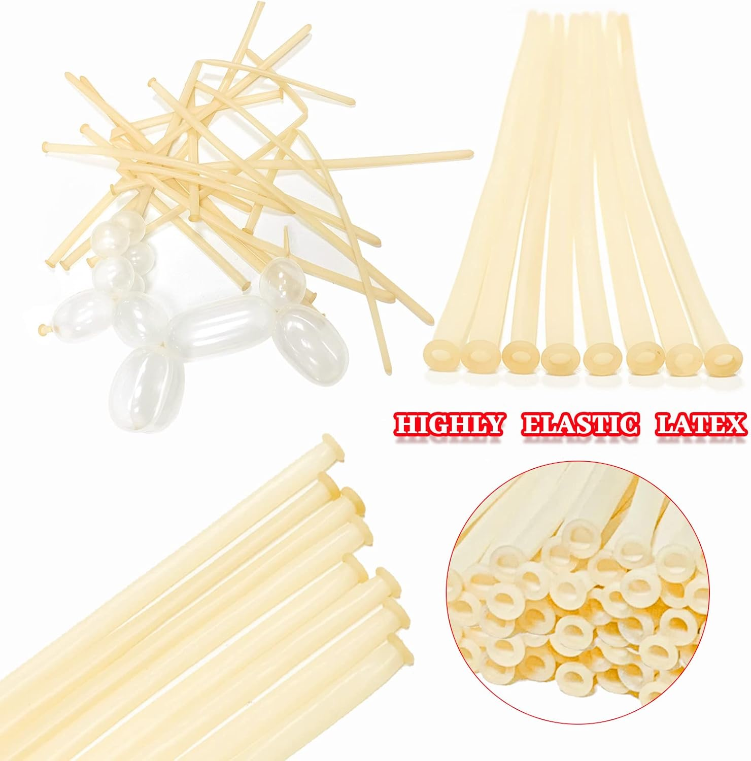 260Q Long Balloons Clear Modelling Balloons, 100Pcs Twisting Animal Balloons Long Magic Latex Balloons for Balloon Arch Birthday Wedding Christmas Party Balloons Decoration - (Clear Balloons) image number 5