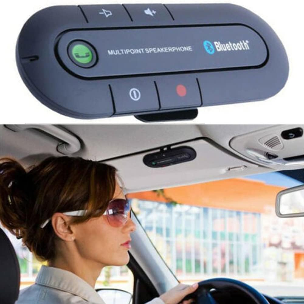Handsfree Bluetooth Visor Speakerphone Car Kit for Smartphone Devices, Wireless Bluetooth Handsfree Speaker Phone, Built-In DSP Noise Suppression and Echo Cancellation image number 4