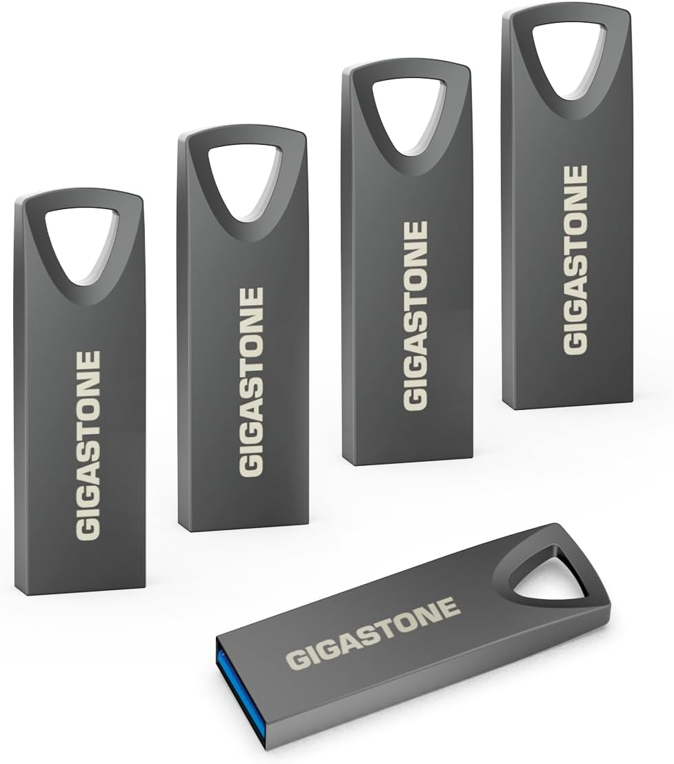 GIGASTONE Z70 32 GB 5 Pack, USB 3.2 Gen1 USB Flash Drives, Reliable for PC and Mac, Waterproof Metal, Mini and Robust, USB 2.0/3.0 Compatible image number 5