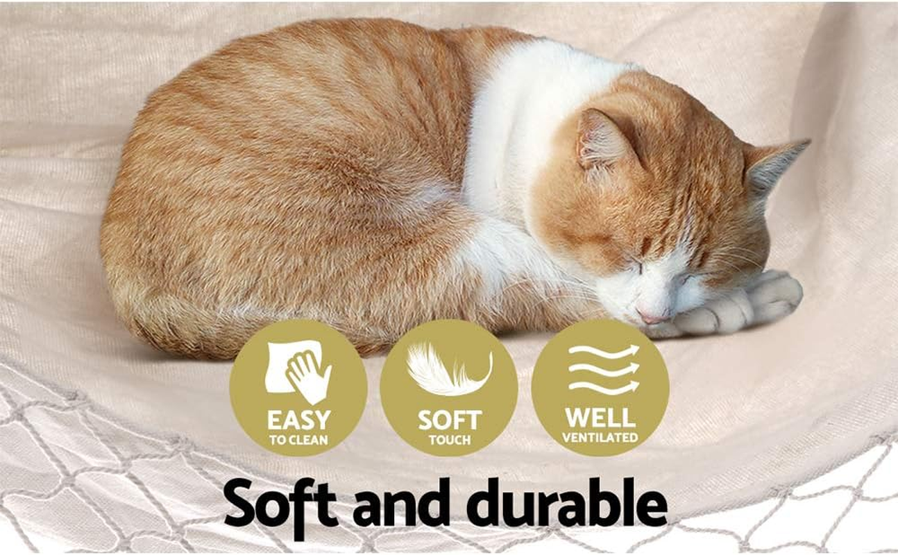 Gardeon Hammock, Single or Double Size Chair Portable Camping Swing Hanging Chairs Hammocks Patio Backyard Porch Outdoor Indoor Furniture, with Stand Firm Structure Cream image number 1