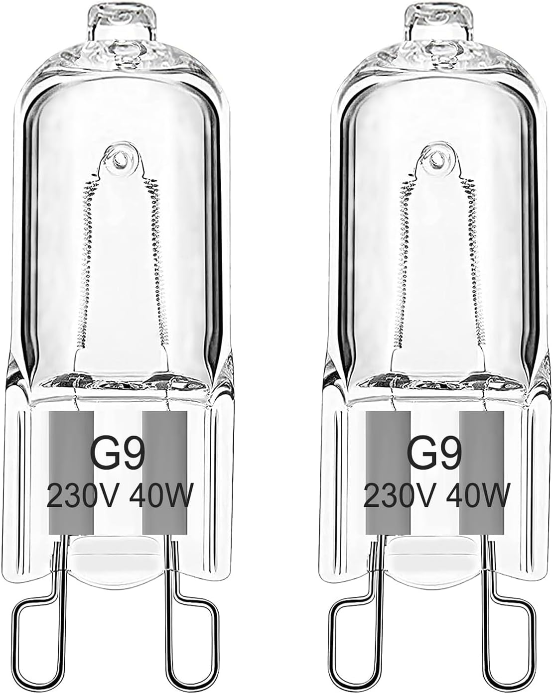 G9 Halogen Oven Light Bulb 40W 230V Dimmable Oven Bulb 300&deg;C Tolerance for Aeg/Neff/Whirlpool/Smeg/Bosch Oven, Microwave, Warm White 2700K, Pack of 2 image number 4