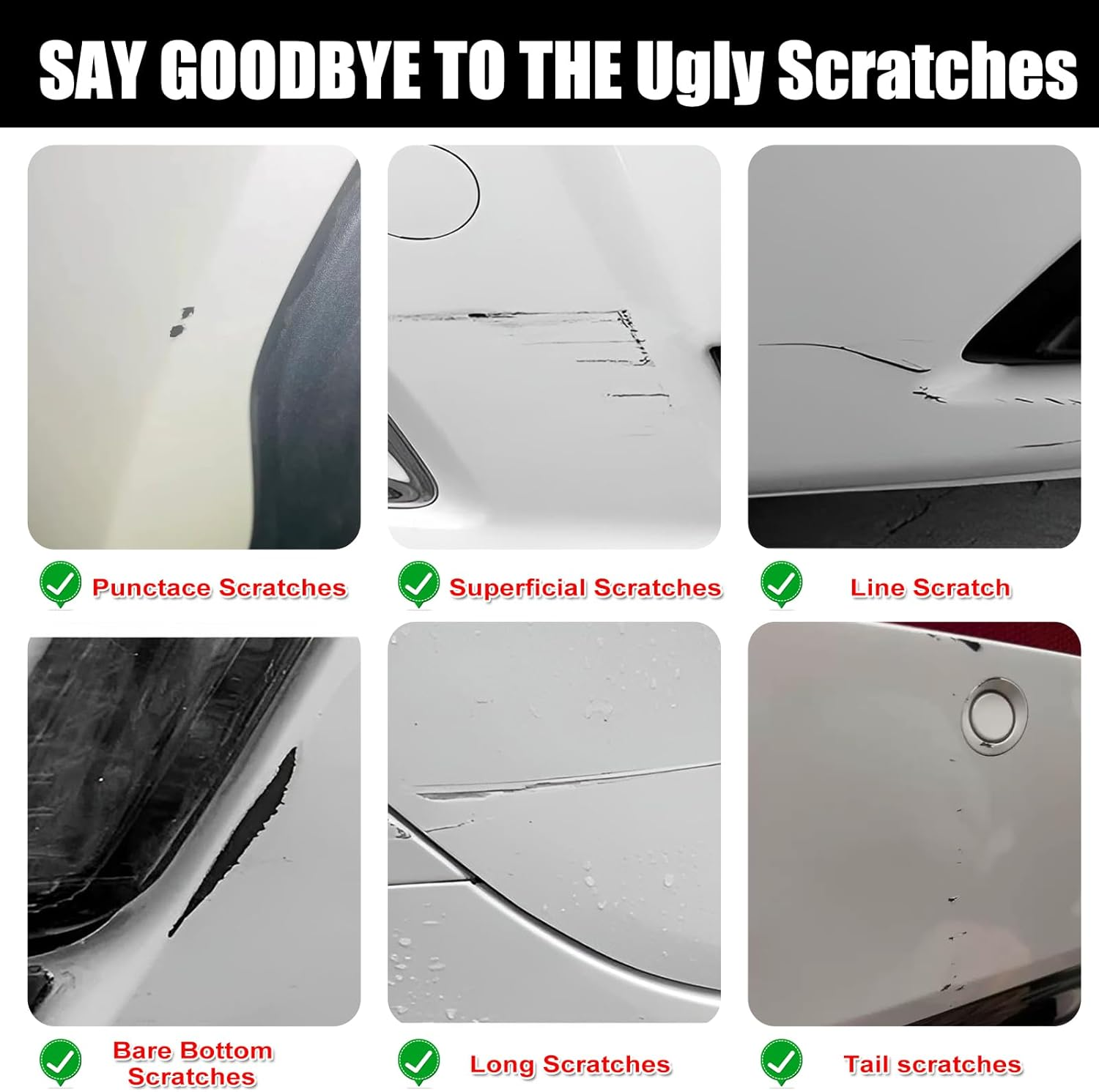 Car Touch up Paint(Graphite Shadow(Kad)) for INFINITI, Car Paint Scratch Repair Kit, Quick & Easy Solution to Repair, 2 in 1 Scratch Remover Pen with 2PCS Disposable Micro Applicators image number 4