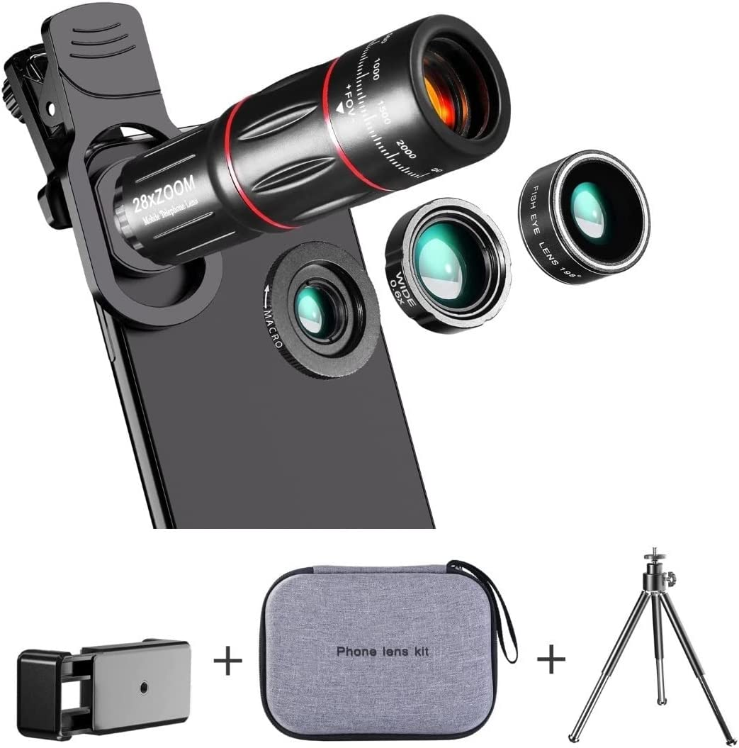Universal 4 in 1 Phone Lens Set for Iphone/Samsung/Google Pixel/Nokia/Huawei/Oppo image number 1