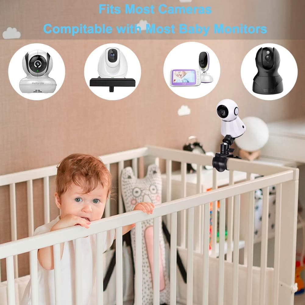 Baby Camera Monitor Mount Universal Baby Camera Mount 360 Degree Rotating Stable Camera Holder Baby Monitor Camera Mount Stabiliser Suitable for Most Babies image number 1
