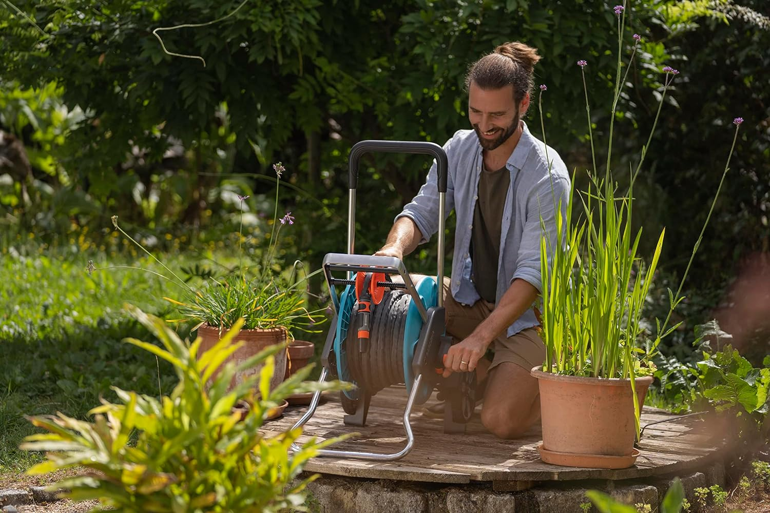 Gardena Liano Life Textile Hose 1/2 Inch, 10M: Highly Flexible Textile Garden Hose, with PVC Inner Tube, No Kinking, Lightweight, Weather-Resistant (18440-20) image number 3