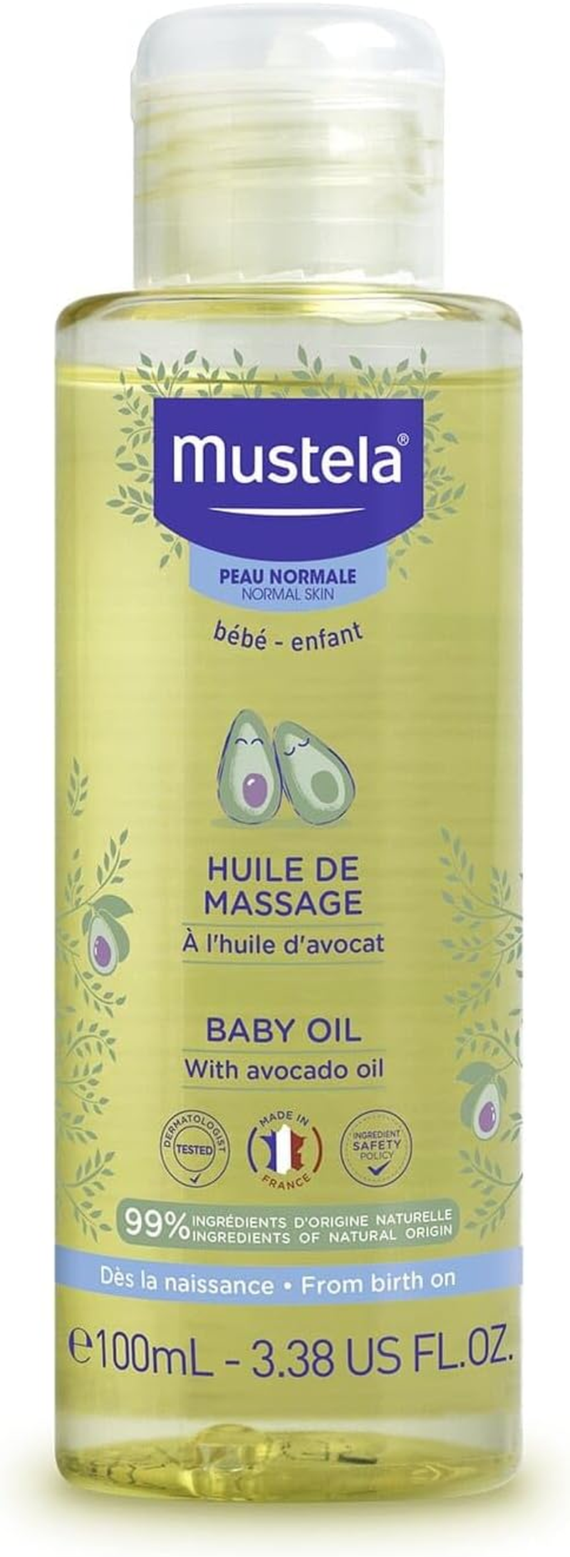 Mustela Baby Massage Oil - for Normal Skin - 100Ml image number 3