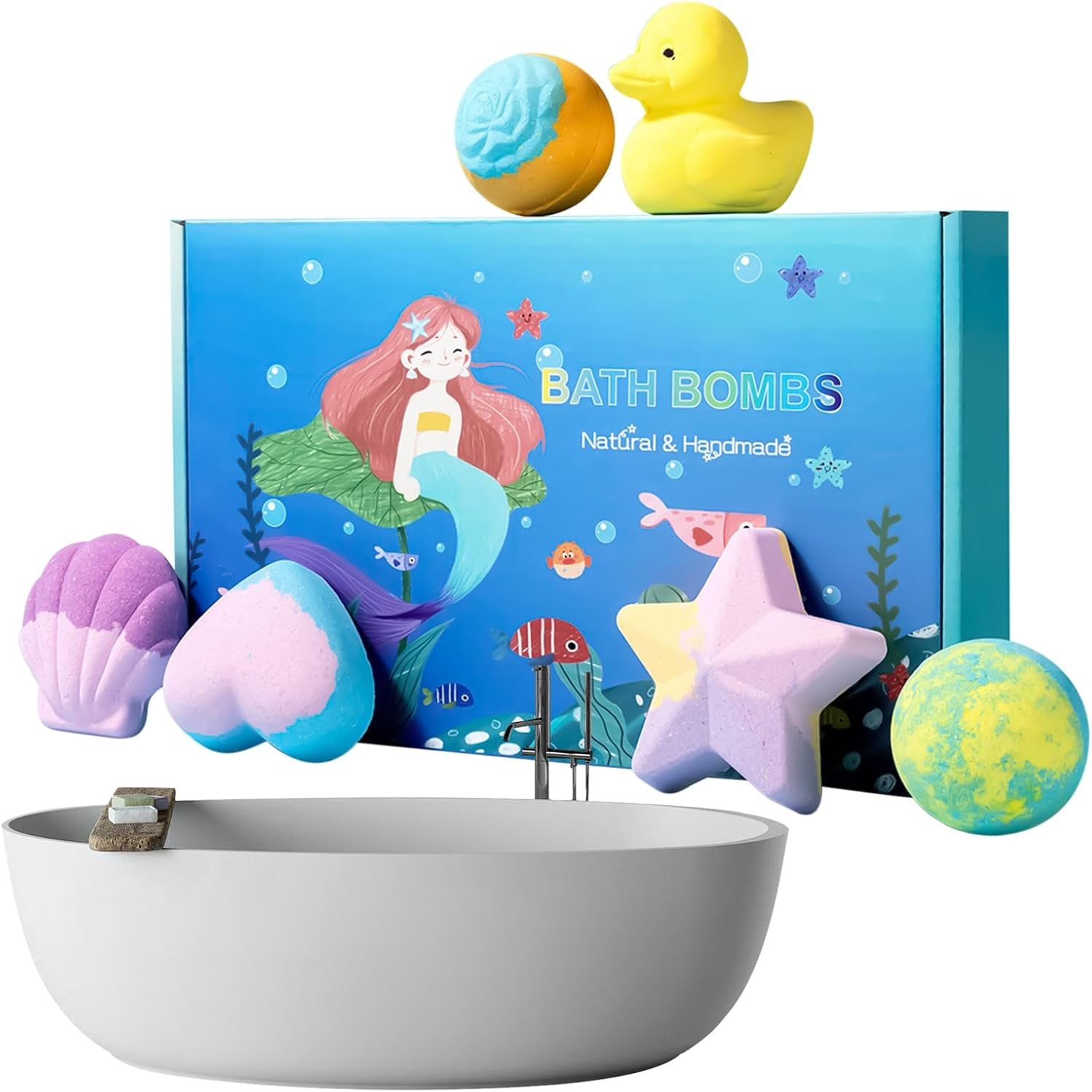 Mxshc Shower Bubble Ball | Bath Balls,Body Cleanser for All Skin Types Kids Women Hotel Spa Travel Bathroom Home image number 3