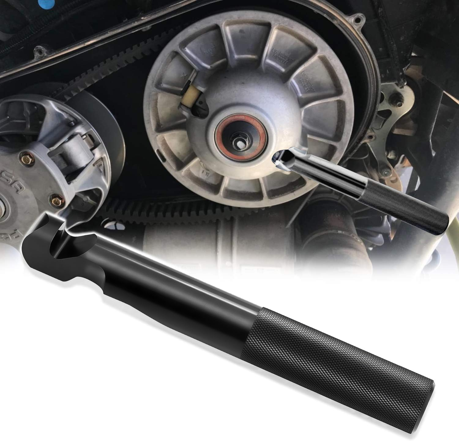 Belt Replacement Tools Clutch Removal Wrench Tool Kit Compatible with Polaris RZR 900 S 1000 S XP 800 Turbo - Black