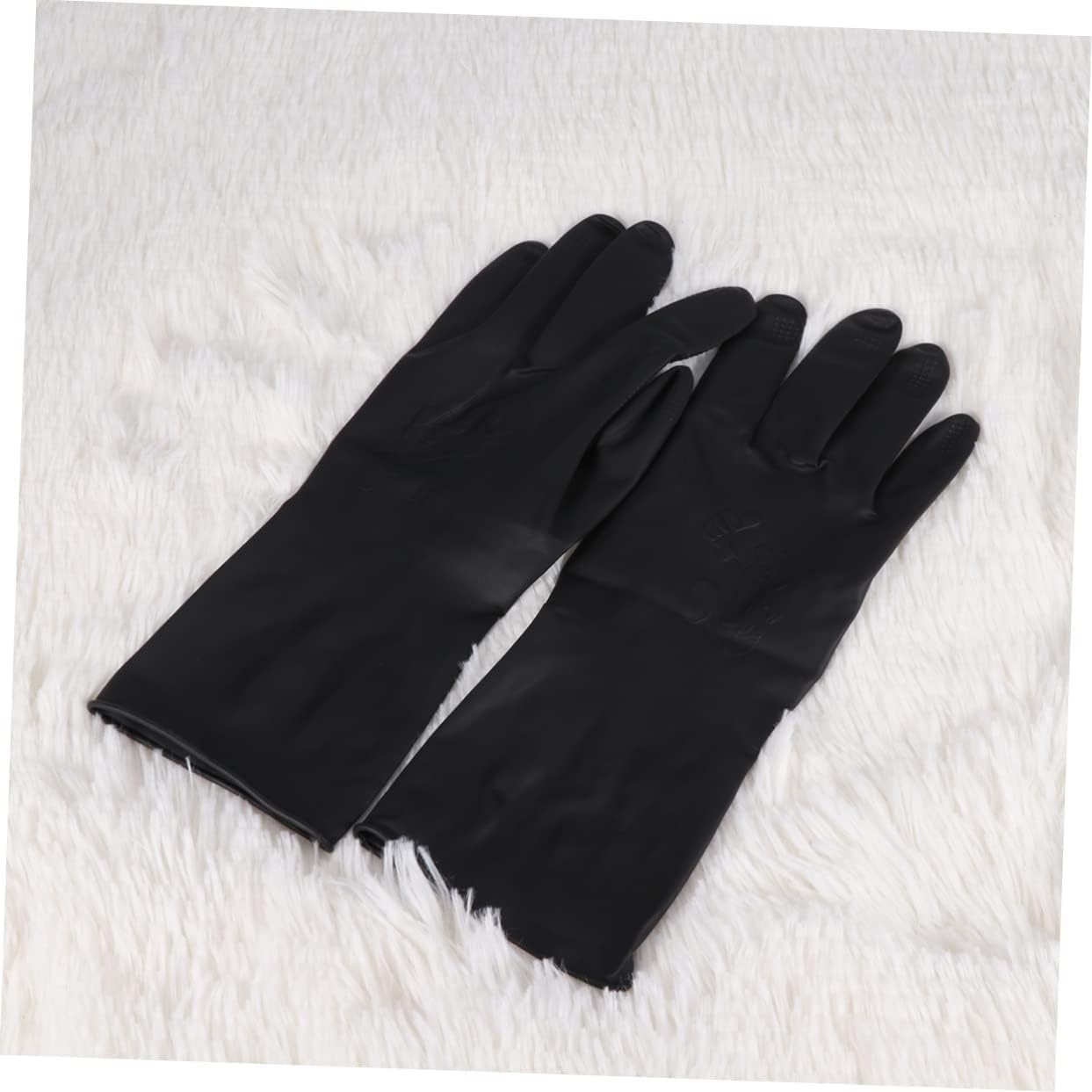 2Pairs Barber Gloves Hair Dye Protection Gloves for Women Men Heat Resistant Hair Shampoo Reusable Salon Tools