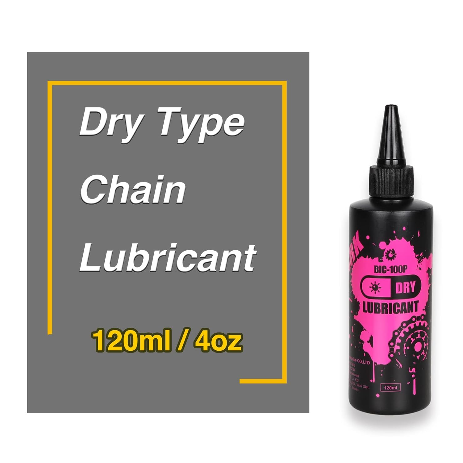 Cyclingdeal Bike Bicycle Dry Type Chain Lubricant 120Ml - Chainwheel Derailleur Maintenance Lube - Chain Grease Oil - Dry & Dusty Conditions image number 4