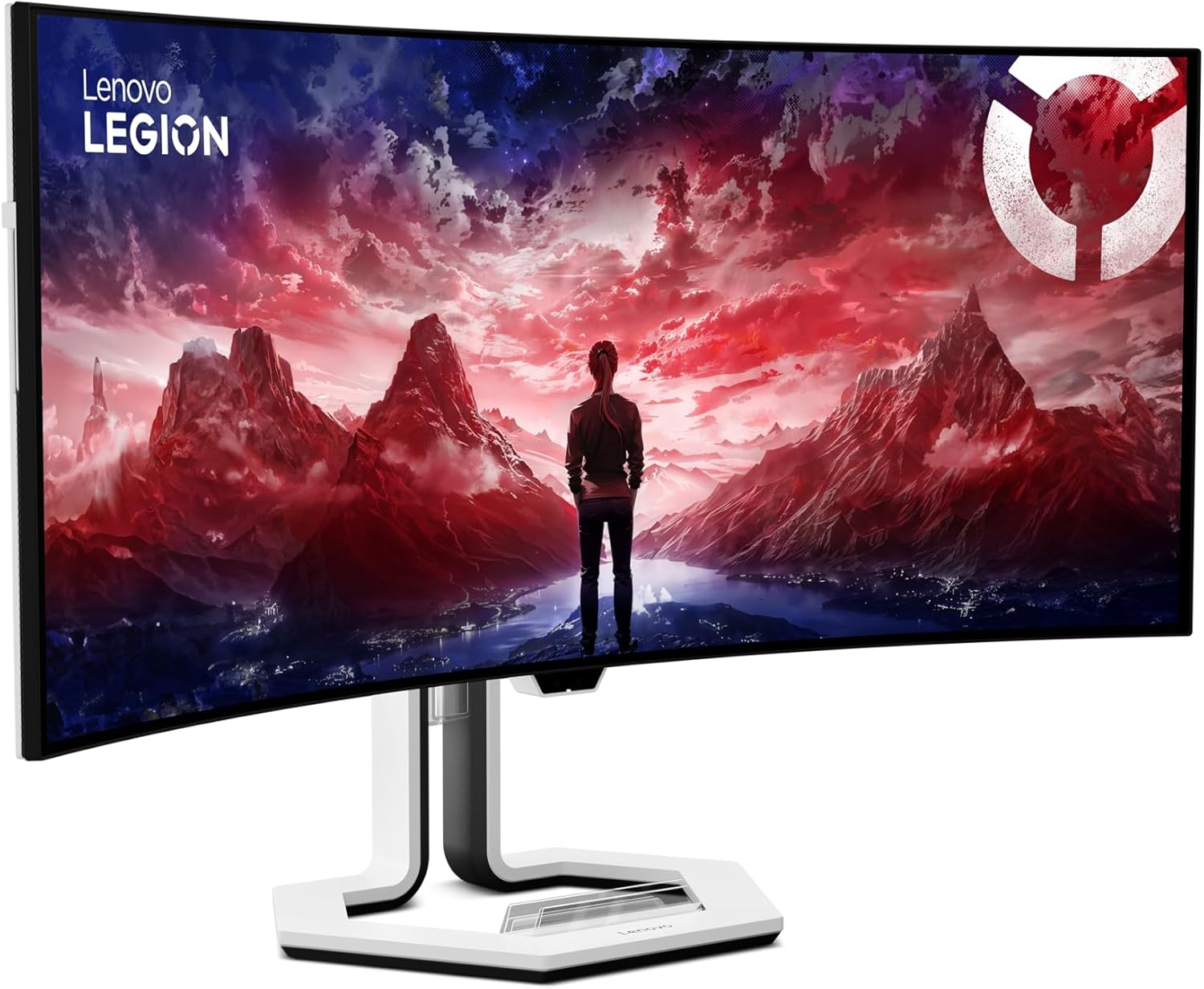 Lenovo Legion Pro 34WD-10 34-Inch WQHD OLED Curved Gaming Monitor, Anti-Glare, 240Hz, AMD Freesync, Eye Comfort, Raven Black image number 1