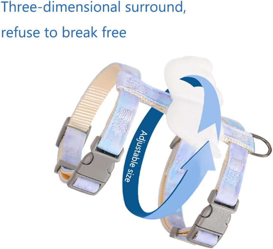 YULOONG Cat Vest+Traction Rope Set for Escape Prevention, Suitable for Outdoor Walks, Soft and Breathable, Adjustable G S image number 3