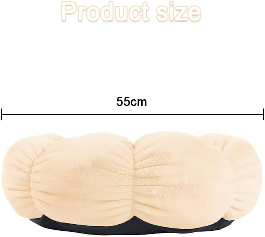 21 Inch Pet Bed, Washable and Non-Skid Cat Dog Bed, Soft Plush Warm Winter Puppy Bed for Small and Medium Dog Puppy Kitten Kitty Sleeping, Fits up to 20 Lbs image number 5