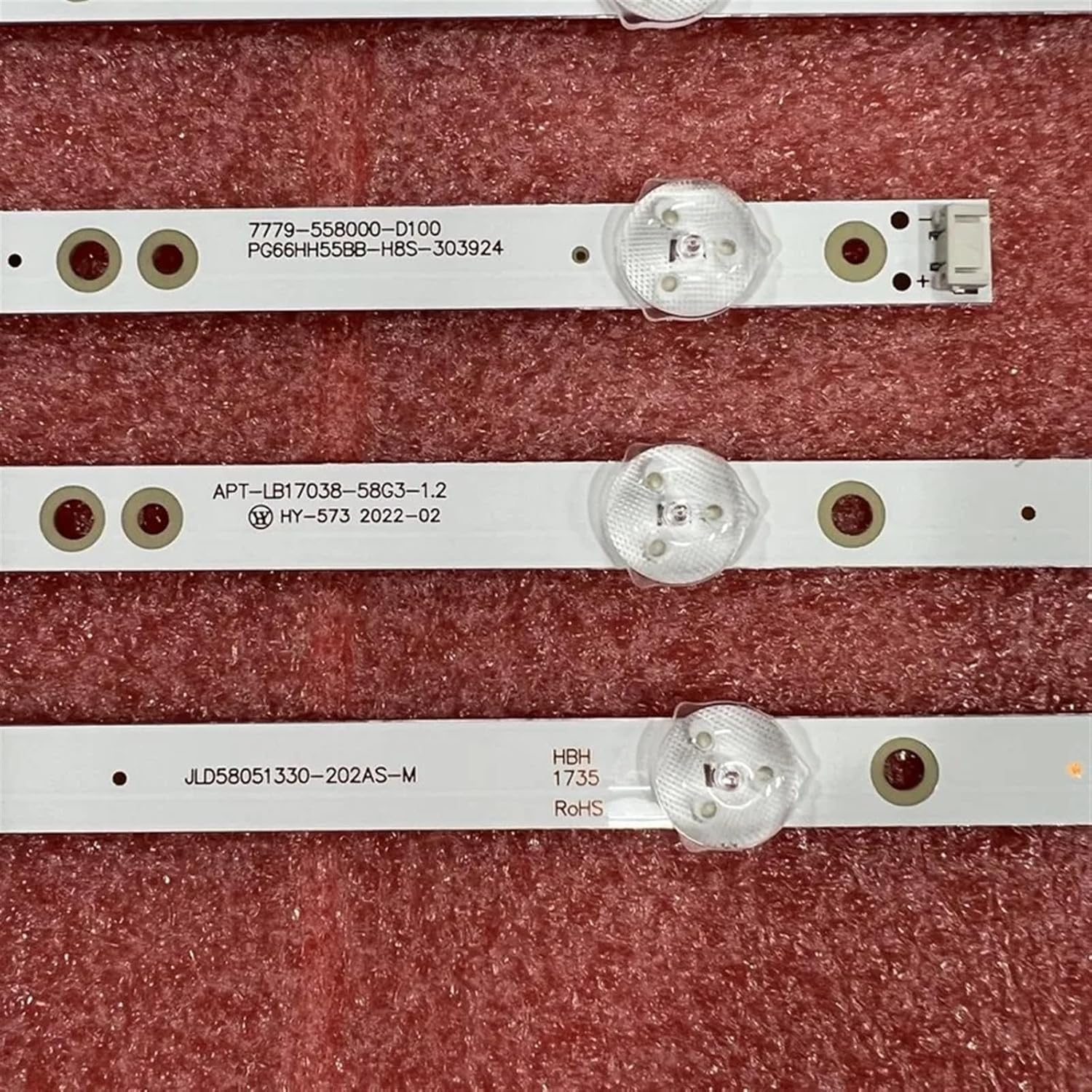 LED Backlight Strip for TV 58G2A300 58F5 58G2A 58G3 58K5D 58F55 JL.D58051330-202AS-M V580DJ4-MD1 APT-LB17038-58G3-1.2 image number 2