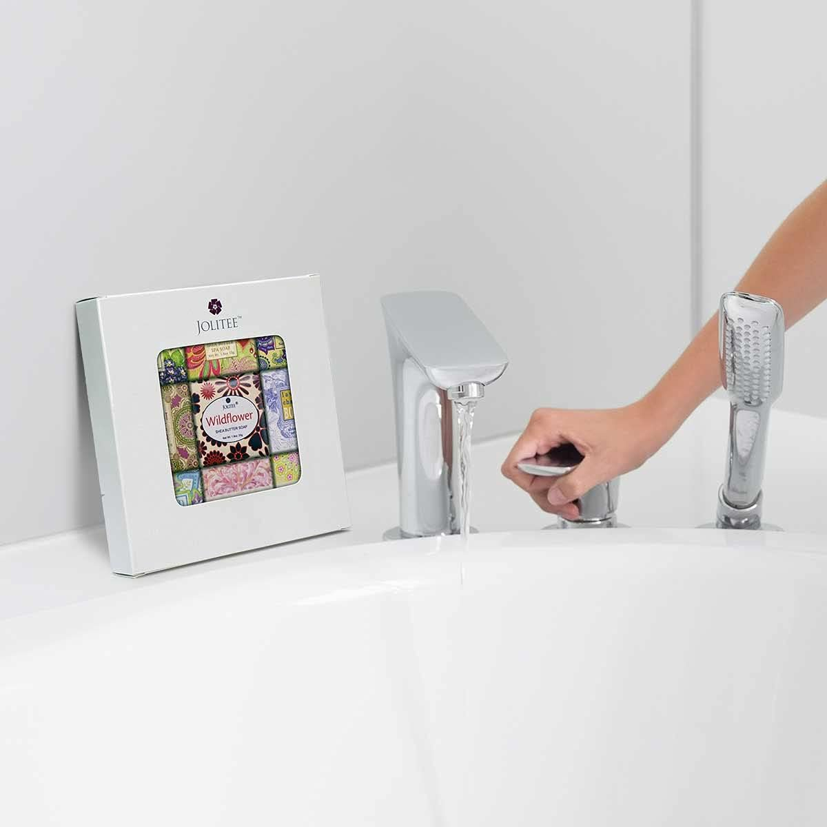 (Floral Favorites) - French Milled Botanical Soap Sampler Set in Nine Fabulous Scents, Individually Wrapped Vegetable Based Mini Soaps with Essential Oils, Shea Butter and Natural Extracts (Floral Favourites) image number 2