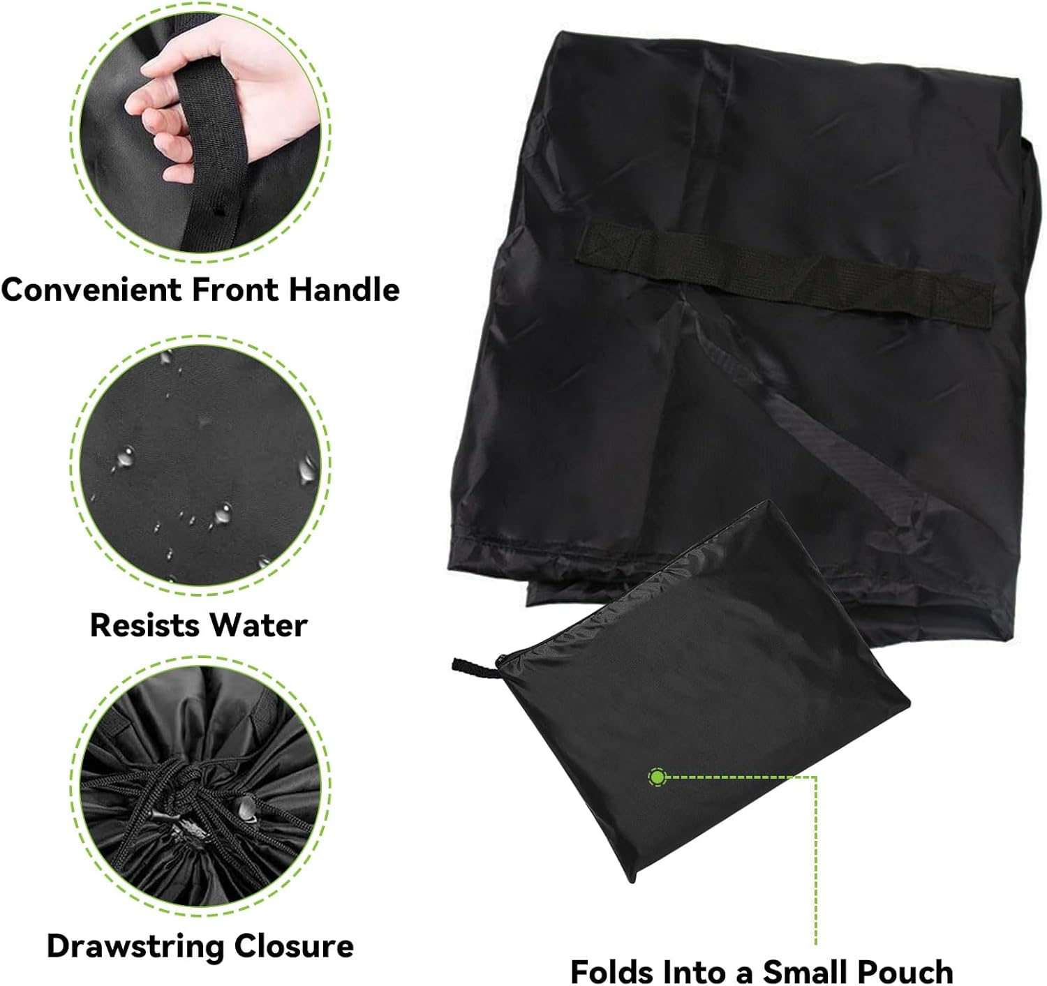 2 Pack Durable Easy Carry Baby Car Seat Travel Bag, Gate Check Airport Water Resistant Protector Bag, Fits Convertible Car Seats, Infant Carriers, Booster Seat, Air Travel Cover for Airplane, Black image number 5