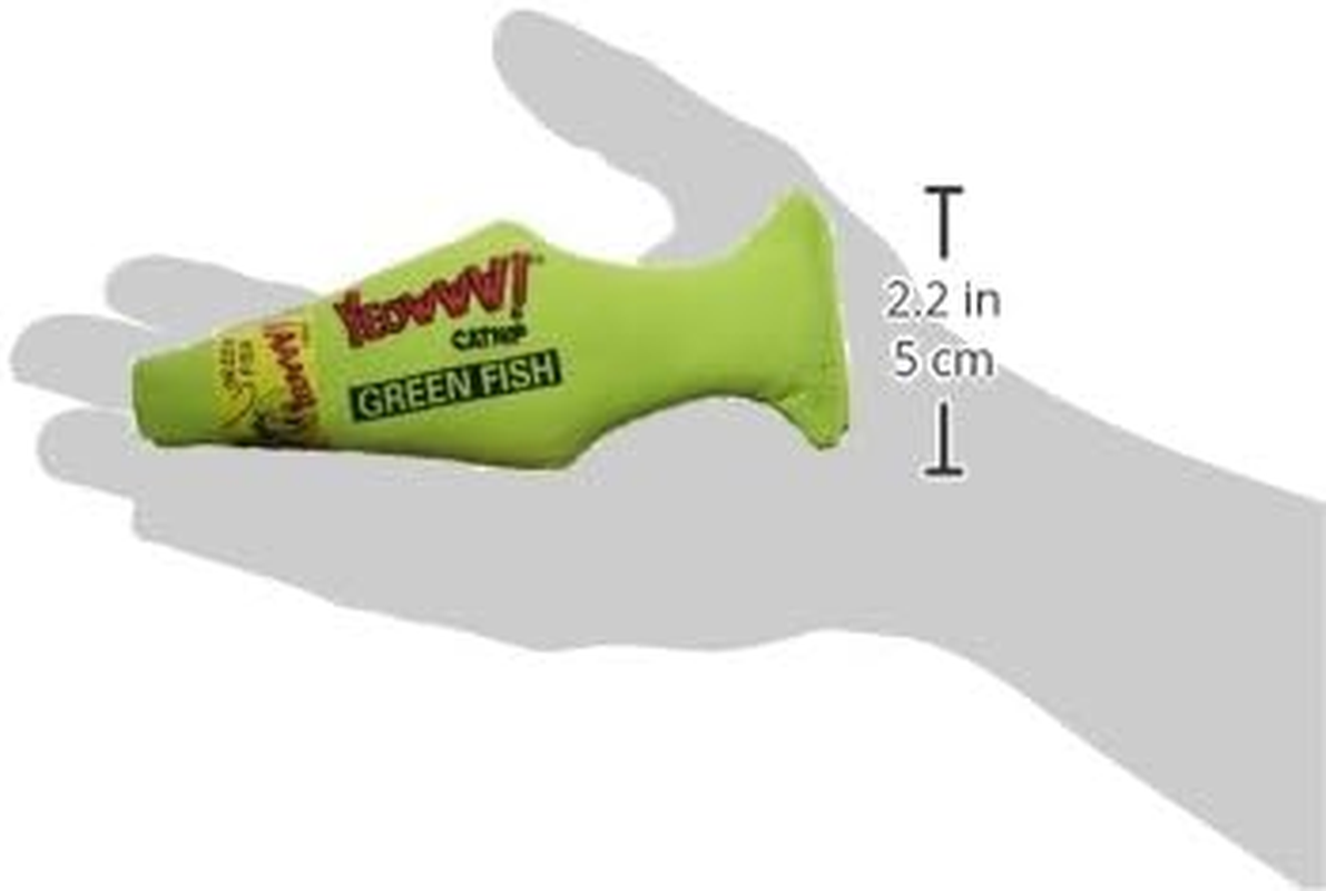 Yeowww Green Fish Catnip Toy image number 1